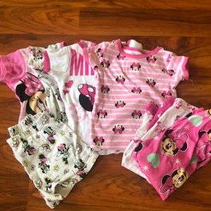 Minnie Mouse pajama bundle in 24m/2T